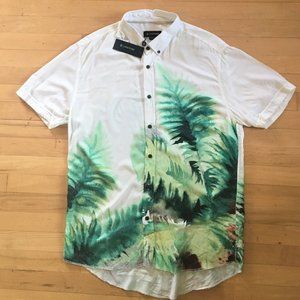 Zanerobe men's short sleeve camp shirt, NWT